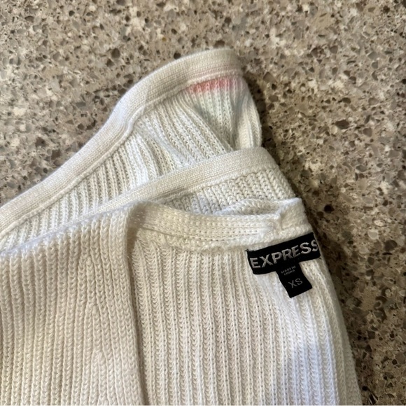 Express Women's Oversized White Sweater - Size XS - Picture 7 of 8